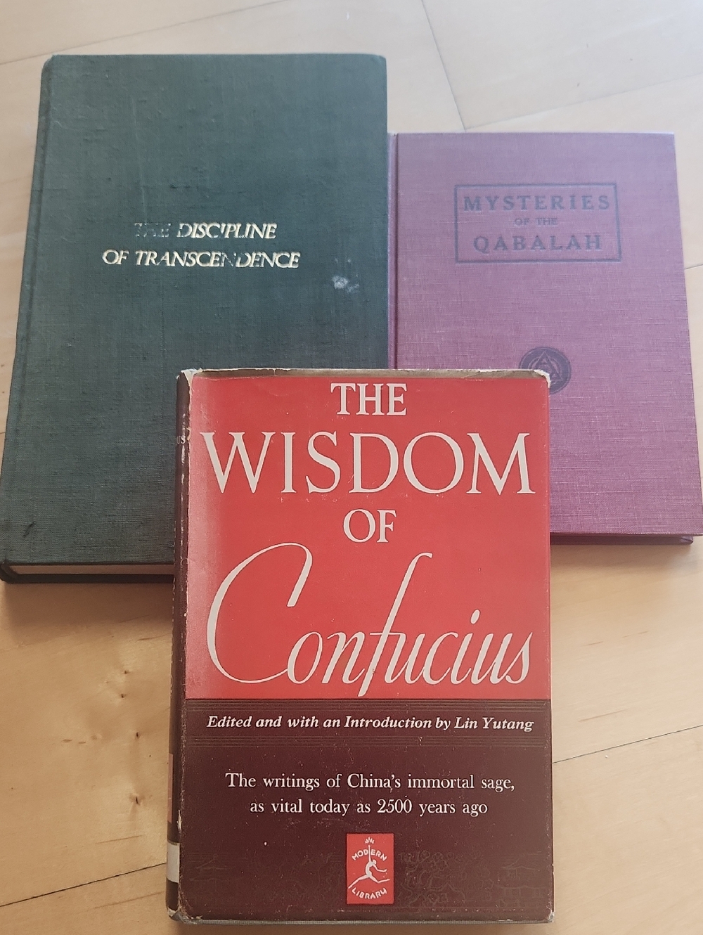 3 vintage eastern philosophy religion books
